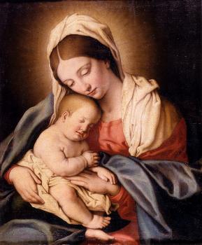 喬瓦尼 巴蒂斯塔 薩爾維 達 薩索費拉托 Salvi Giovanni Battista Madonna And Child 喬瓦尼 巴蒂斯塔 薩爾維 達 薩索費拉托 Salvi Giovanni Battista Madonna And Child